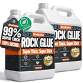 Rock Glue, 99% Super Thick & Max Coverage 2 Gallon Mulch Hold for Landscaping, Covers Up to 3X Area,Non-Toxic Pea Gravel Stabilizer Landscape, Gravel Binder for Pebble, Pine Straw, Gravel