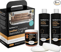 Furniture Clinic Leather Complete Restoration Kit | with Leather Recoloring Balm, Cleaner, 2-in-1 Protection Cream & Conditioner, Sponge, and Cloth | Repair Kit for Furniture (Tan)