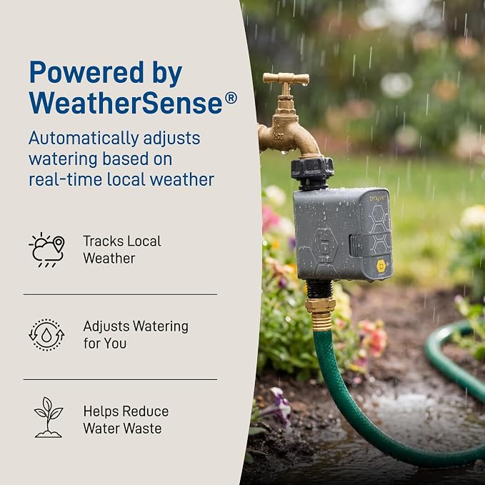 Orbit B-hyve Gen 2 Smart Hose Watering Timer with Wi-Fi Hub - Smart Hose Watering Timer - Wi-Fi System - App Controlled - Weatherproof AA Battery Powered - 90204