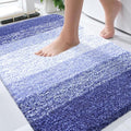 OLANLY Bathroom Rugs Mat 34x21, Extra Soft Absorbent Microfiber Bath Rugs, Rubber Backing, Quick Dry, Machine Washable Bath Mats for Bathroom Floor, Tub and Shower, Home Decor Accessories, Blue-Violet