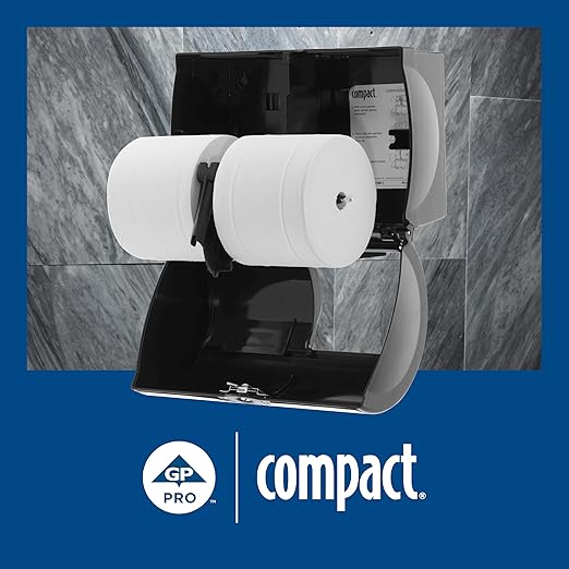 Georgia-Pacific Angel Soft Professional Series -19372 Compact Coreless 2-Ply Recycled Toilet Paper by GP PRO (Georgia-Pacific), White, 1,125 Sheets Per Roll, 18 Rolls Per Case