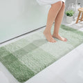 OLANLY Bathroom Runner Rugs Mat 47x24, Extra Soft Absorbent Microfiber Bath Rugs, Rubber Backing, Quick Dry, Washable Long Bath Mats for Bathroom, Tub and Shower, Home Decor Accessories, Sage Green