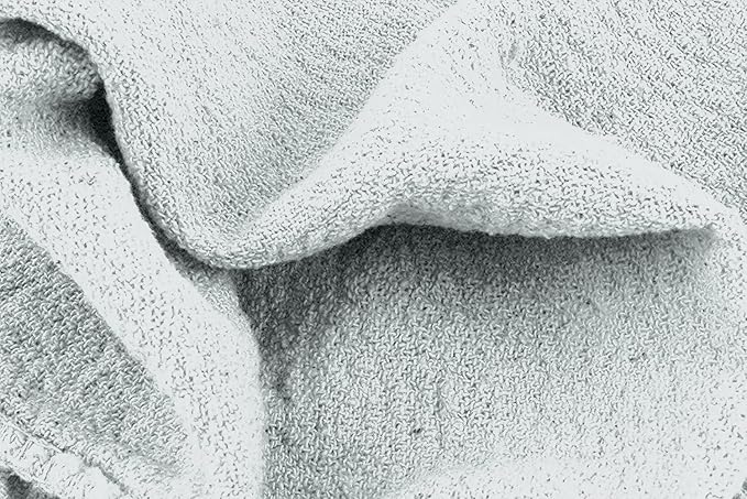 Avalon Towels Cotton Shop Rags – (Pack of 100) Size 12x14 Inches Cleaning Rags – Absorbent Shop Towels and Multipurpose Cleaning Towels for Automobiles, Industries, Garage and Homes (Grey)