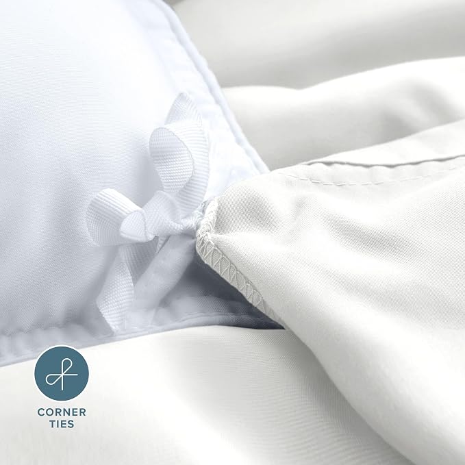Bare Home Bedding Duvet Cover Extra Long Size - Premium 1800 Super Soft Collection - Lightweight, Cooling Duvet Cover - Soft Breathable Bedding (Twin/Twin XL, Cream)
