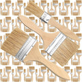 Skylety 120 Pcs Chip Paint Brushes Bulk 1/2/3 Inch Various Size Paint Brushes Household Bristle Paintbrushes Disposable Stain Brushes for Painting, Glue, Varnish, Oil, Stain, Art Crafts Furniture Deck