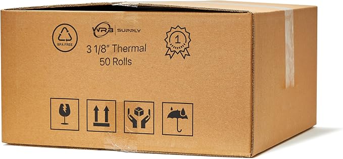 CLOVER POS 3-1/8" x 230' THERMAL RECEIPT PAPER BPA FREE - 50 NEW ROLLS