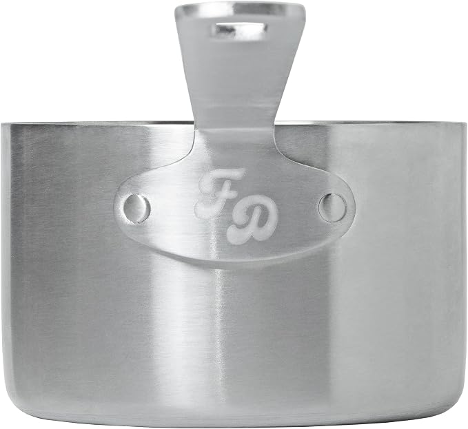 Fat Daddio's MCS-SET Stainless Steel Measuring Cups and Spoons Set, 4 cups, 6 spoons, Kitchen Gadgets for Baking & Cooking