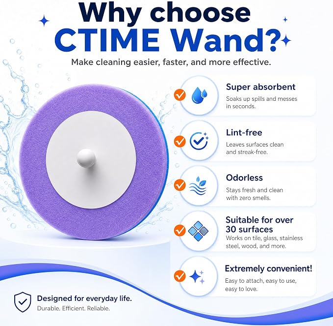 CTIME Disposable Toilet Brush Refills