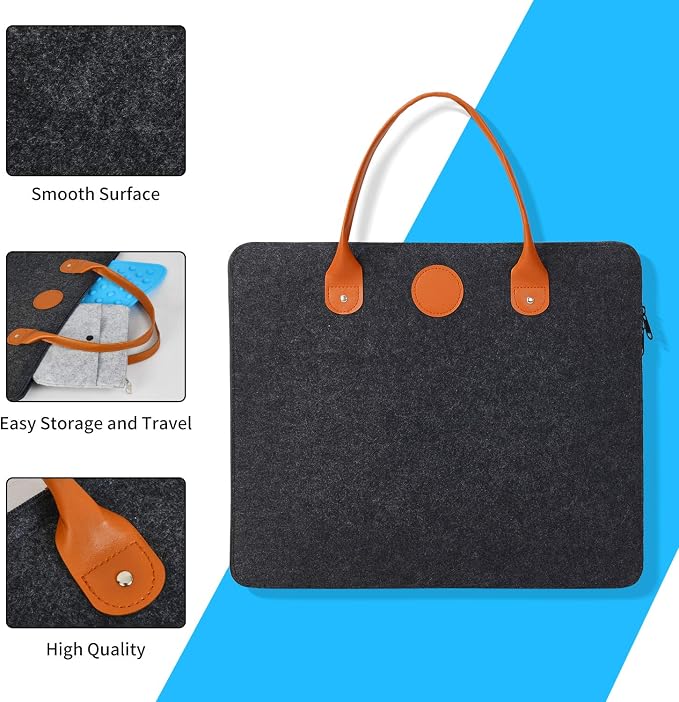 Wool Pressing Mat, 100% New Zealand Wool, 17" x 13.5" Ironing Mat | with Carrying Case, Silicone Iron Rest Pad For Quilting, Sewing and Ironing, Naturally Retains Heat for Efficient Pressing