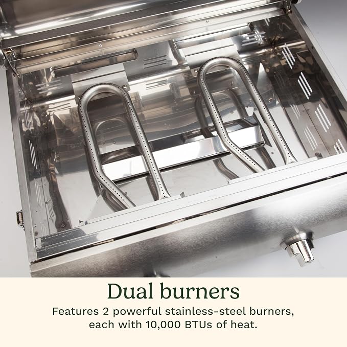 Cuisinart Outdoor Gas Grill, 2000 BTU, Portable, 2-Burner