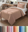 Duvet Cover Twin/Twin XL Size Set - Extra Soft Twin/Twin XL Duvet Cover 68" x 90" with 1 Pillow Sham for Women, Men, Kids & Teens - Comfy, Easy-Care & Fade Free with Zipper Closures and Ties (Mauve)
