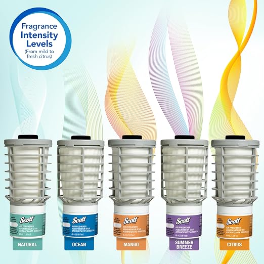 Scott® Essential Continuous Air Freshener (12373), Mango Scent (6 Refills/Case)