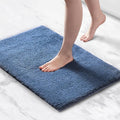 Madison Park Signature Marshmallow Bathroom Rug Non Slip, Luxrurious Plush Bath Mat, Absorbent, Quick Dry, Spa Design Bath Room Décor, 20x30, Navy