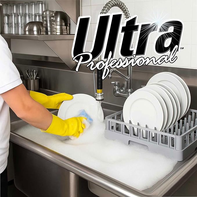 Ultra Professional ™ 5 Gallon Pot & Pan Dishwashing Detergent Dish Cleaning Liquid, Lemon Scent, Yellow - Powerful Grease Remover