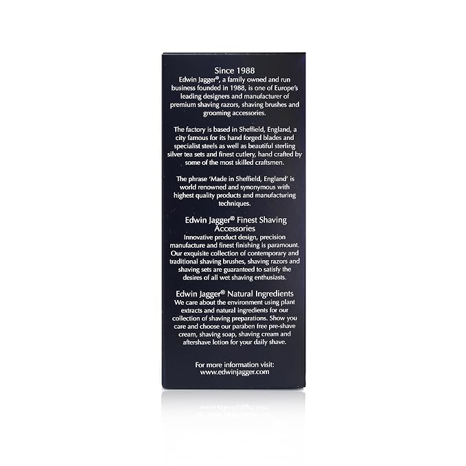 Edwin Jagger Double Edge Safety Razor With Long Handle (Blue) (Barley)