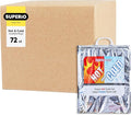 Superio Hot and Cold Insulated Bags for Food Delivery, Grocery Shopping Bags, Food Storage for Hot and Frozen Food for Travel, Disposable Cooler Bag, Reinforced Thermal Lunch Bag (72, 13.5"x17.5")