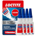 Loctite Super Glue Liquid Professional, Clear, 0.7 fl oz Bottle, 4 Pack - Superglue for Plastic, Wood, Metal, Crafts & Repair, Cyanoacrylate Adhesive Instant Glue, Quick Dry