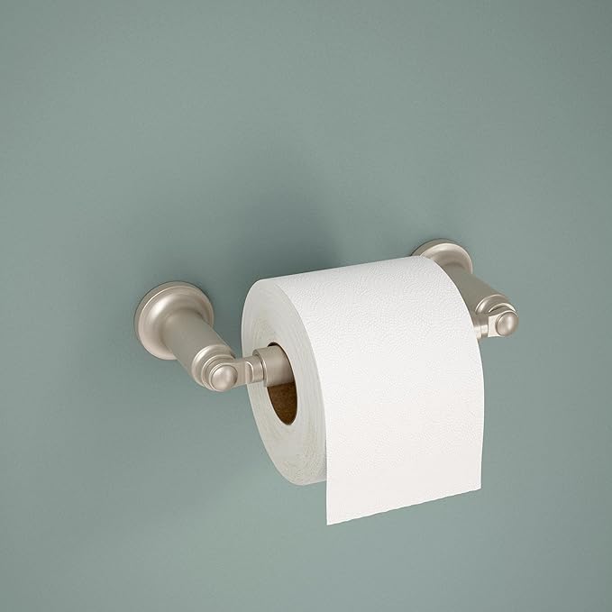 Delta Saylor (3-Pack) Toilet Paper Holder Stainless Steel Tissue Roll Holder for Bathroom Organization and Storage Pivoting Toilet Tissue Holder Wall Bathroom Accessories 73550-SS