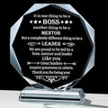 Movdyka Best Boss Gifts for Women Men Crystal Keepsakes Boss Day Birthday Gifts for Boss Going Away Appreciation Office Farewell for Boss Male Him Thank You Retirement for Boss Lady