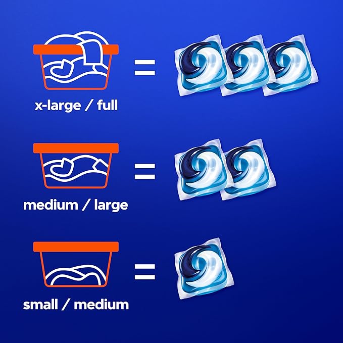 Tide PODS laundry detergent pacs, 3-in-1 Stain Remover, Odor Fighter, Color Protector, 112 Count, HE compatible, Spring Meadow Scent