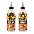 Gorilla Ultimate Waterproof Wood Glue, Natural Wood Color, 18 Ounce (Pack of 2) - Waterproof for Indoor or Outdoor Projects and Repairs