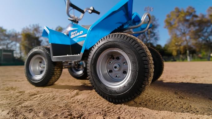 Razor Dirt Quad Electric 4-Wheeler Ride-On for Kids Ages 8+, 120 lb Max Weight – 350W Motor, Up to 8 Mph, 40-Min Run Time on High Speed, Twist-Grip Throttle, Steel Wheels with 12” Pneumatic Tires