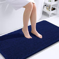 OLANLY Large Bathroom Rugs 40x24, Extra Soft Absorbent Chenille Bath Rugs, Rubber Backing Quick Dry, Machine Washable Bath Mats for Bathroom Floor, Tub and Shower, Home Decor Accessories, Navy