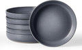 famiware Milkyway 33 oz Bowl Set, Pasta Bowls Set of 6, Salad Bowls Perfect for Your Friend for Housewarming, Thanksgiving, Christmas, Matte Dark Charcoal