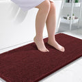 OLANLY Large Bathroom Rugs 50x30, Soft Absorbent Chenille Bath Rugs, Rubber Backing Quick Dry, Machine Washable Bath Mats for Bathroom Floor, Tub and Shower, Home Decor Accessories, Andorra Red-Brown