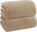 COTTON CRAFT Euro Spa Waffle Weave Bath Sheet - Set of 2 Linen Towel Sheets | Pure 100% Ringspun Cotton Oversized Luxurious Towel Set - Soft Plush Super Absorbent Low Lint Quick Dry - 35 x 70 inches