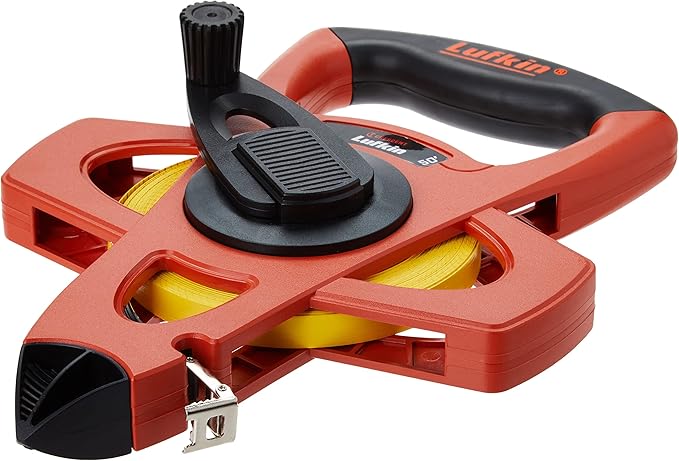 Crescent Lufkin 1/2" x 50' Hi-Viz Orange Fiberglass Tape Measure - FE050