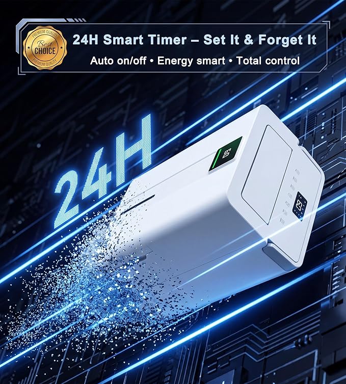 Landeagle 6000 Sq. Ft Dehumidifiers for Home, Basement, Max100 Pint/Day Dehumidifier with Drain Hose, Large Compressor Dehumidifier with Humidity Control, 24H Timer & Child Lock, for Bedroom, Bathroom