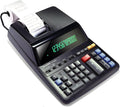Sharp 12-Digit Print Calculator Desktop Size Adding Machine, Perfect for Everyday Use and Office, Bright, Large Easy-to-Read Numbers on Both the Display and the Two-ColorPrinted Tape (EL2196BL)