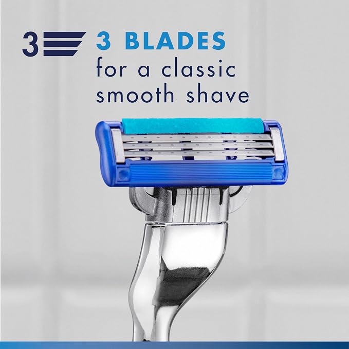 Gillette Mach3 Turbo Mens Razor Blade Refills, 17 Count
