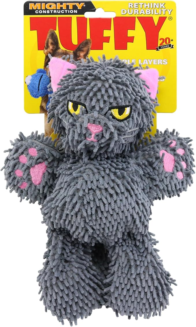 MIGHTY Tuffy 2 Pack Microfiber Medium Ball Cat Dog Toy | Ultra Durable Plush Toy with Multiple Layers & Reinforced Seams , Washable and Floats , Mighty® Construction