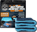 Chemical Guys, Little Megalodon Multi-Purpose Microfiber Towels, 2 Pack
