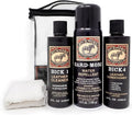 Leather Boot Care Kit - Bick 1 Cleaner, Bick 4 Conditioner, Gard-More Water Repellent Spray & Cloth - Made in USA - Shoe Care Set for Cowboy Boots, Work Boots, Furniture, Bags, Purses, Jackets, & Tack