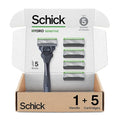 Schick Hydro Sensitive 5-Blade Razors for Men, 1 Handle & 5 Refills