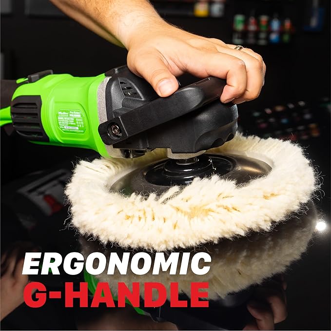 Maxshine M1300 Pro Rotary Polisher – 7” 1300W Car Buffer with 6-Speed Control, 5/8” Thread – Auto Detailing Tool for Cars, Trucks & SUVs, Paint Correction, Swirl & Scratch Removal, Glossy Shine