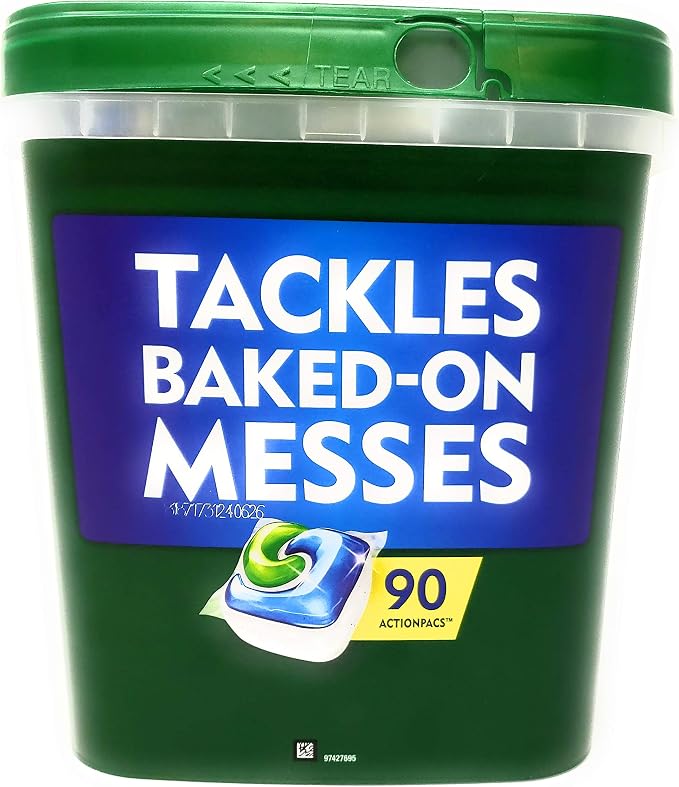 Cascade Complete Dishwasher Detergent, with Dawn Grease Fighting Power, 90 Fresh Scent Action Pacs