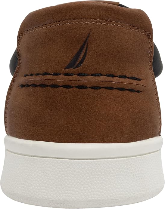 Nautica Men's Slip-On Loafers Casual Moc Toe Sneakers Boat Shoes Slipper for Men – Lightweight & Comfortable - Derwin