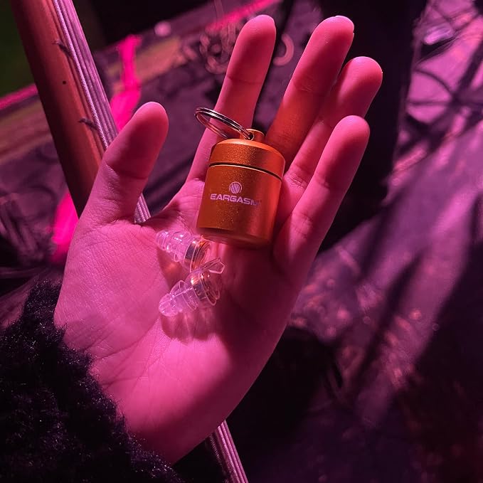 Eargasm High Fidelity Gold Earplugs for Concerts, Festivals, Musicians, DJs, Night-Life, Motorcycle Hearing Protection - Reusable Ear Plugs for High Fidelity Noise Reduction up to 21 dB