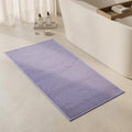 Triohero Bathroom Rugs Non Slip Washable, Super Absorbent Thin Bath Mat Quick Dry Low Pile Bathroom Rug, Lavender 24"x47"