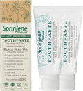 SprinJene Natural Fluoride Toothpaste – Natural Toothpaste for Gum Health & Cavity Protection – Patented Black Seed Oil & Zinc Formula for Healthy Teeth & Gums – Made in the USA (2 Pack)