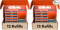 Gillette Fusion5 and ProGlide Men's Razor Blade Refills, 5-Blade Cartridges, Variety Pack, 12 Count (Pack of 2)
