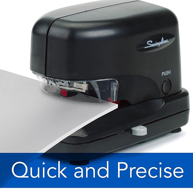 Swingline Cartridge Electric Stapler, 30 Sheet Capacity, Jam Free, includes 5000 Staple Cartridge, Black (69008)