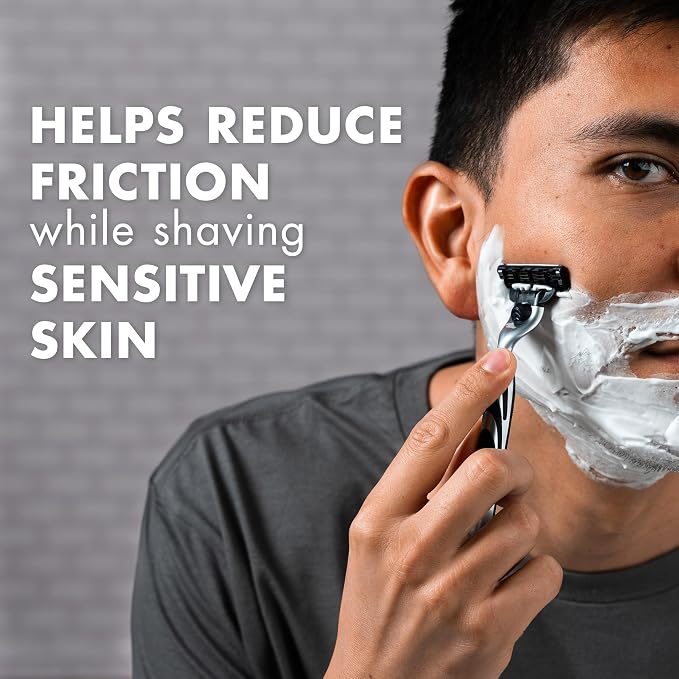 Gillette Foamy Sensitive Shave Foam for Men, Protection Against Shaving Irritation, Quick and Smooth Shave, sensitive skin, shaving cream, 14.9oz
