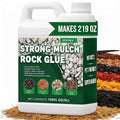 Oyevila Rock Glue for Landscaping, 1.32 Gallon Mulch Binder, Dries Clear | Dries Clear with No White Crust, Helping Mulch, Pea Gravel and Decorative Stone Keep a Clean, Natural Appearance.