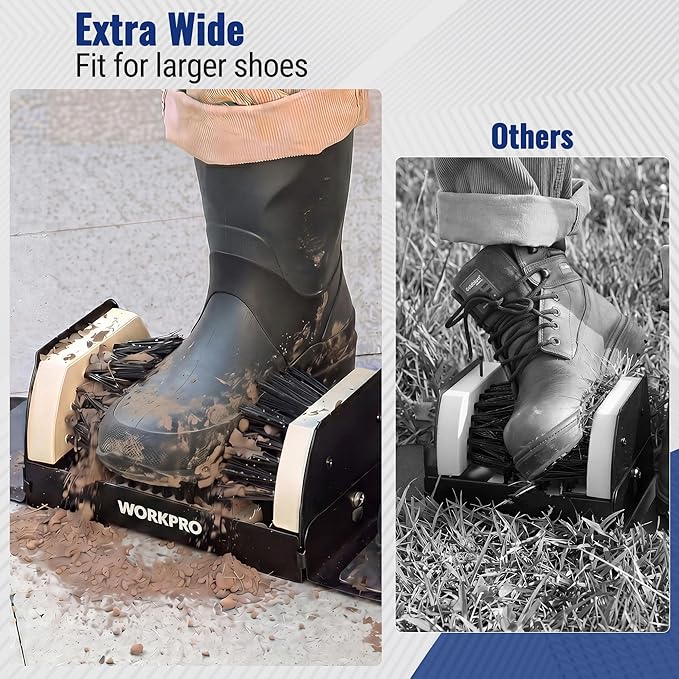 WORKPRO Extra Wide Boot Brush Scraper, Shoe Cleaner Brush, Boot Scrubber, Heavy Duty Boot Cleaning Brush Outdoor