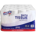 Genuine Joe Bath Tissue, 3.85" x 4.05", 2-Ply, 1000 Sheets/Roll, 36 Count